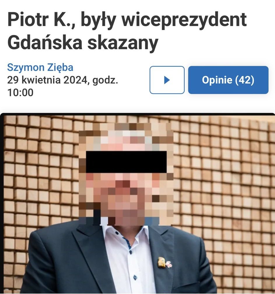 Piotr K. został skazany za seksualne wykorzystywanie nieletnich. Wyrok? Rok w zawieszeniu na 3 🤡 to są te wolne sądy o które walczyliście? Piotr K. był bliskim współpracownikiem Aleksandry Dulkiewicz i twarzą programu 'edukacji seksualnej' w Gdańskich szkołach. Ale jak My