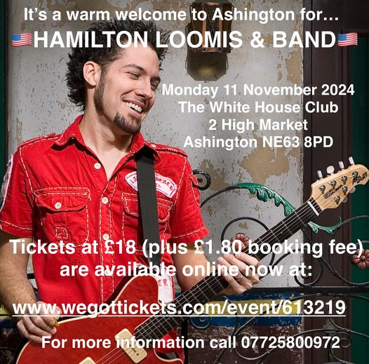 Hamilton Loomis returns to the White House in Ashington on the 11th November.   Info and tickets: bandsintown.com/e/1031289686-h…?

#ukblues #texasblues #texasbluesman @hamiltonloomis