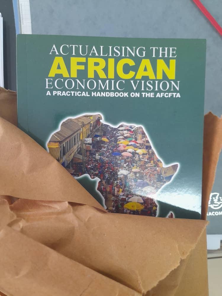 Our missions in the diaspora are with excitement sharing with us at our secretariat, photos confirming receipt of our #AfCFTA book, as disbursed by our Ministry of Foreign Affairs and Regional Integration. This picture came from one of Ghana's missions in Central Africa. All…