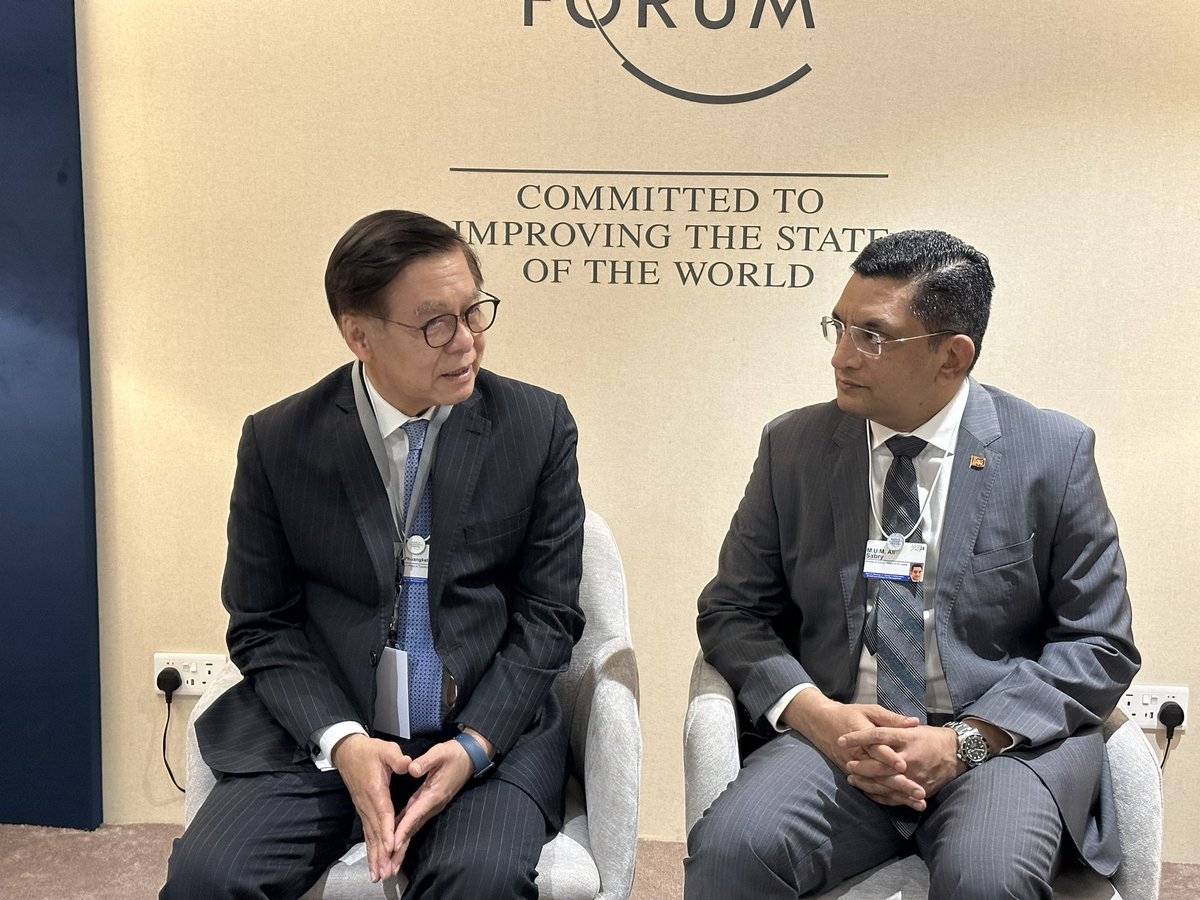 Vice Foreign Minister Sihasak Phuangketkeow of Thailand met Foreign Minister @alisabrypc in the margins of the ongoing Special Session of the WEF in Riyadh today. Both ministers discussed avenues for furthering the bilateral cooperation between the two countries. Minister Ali…