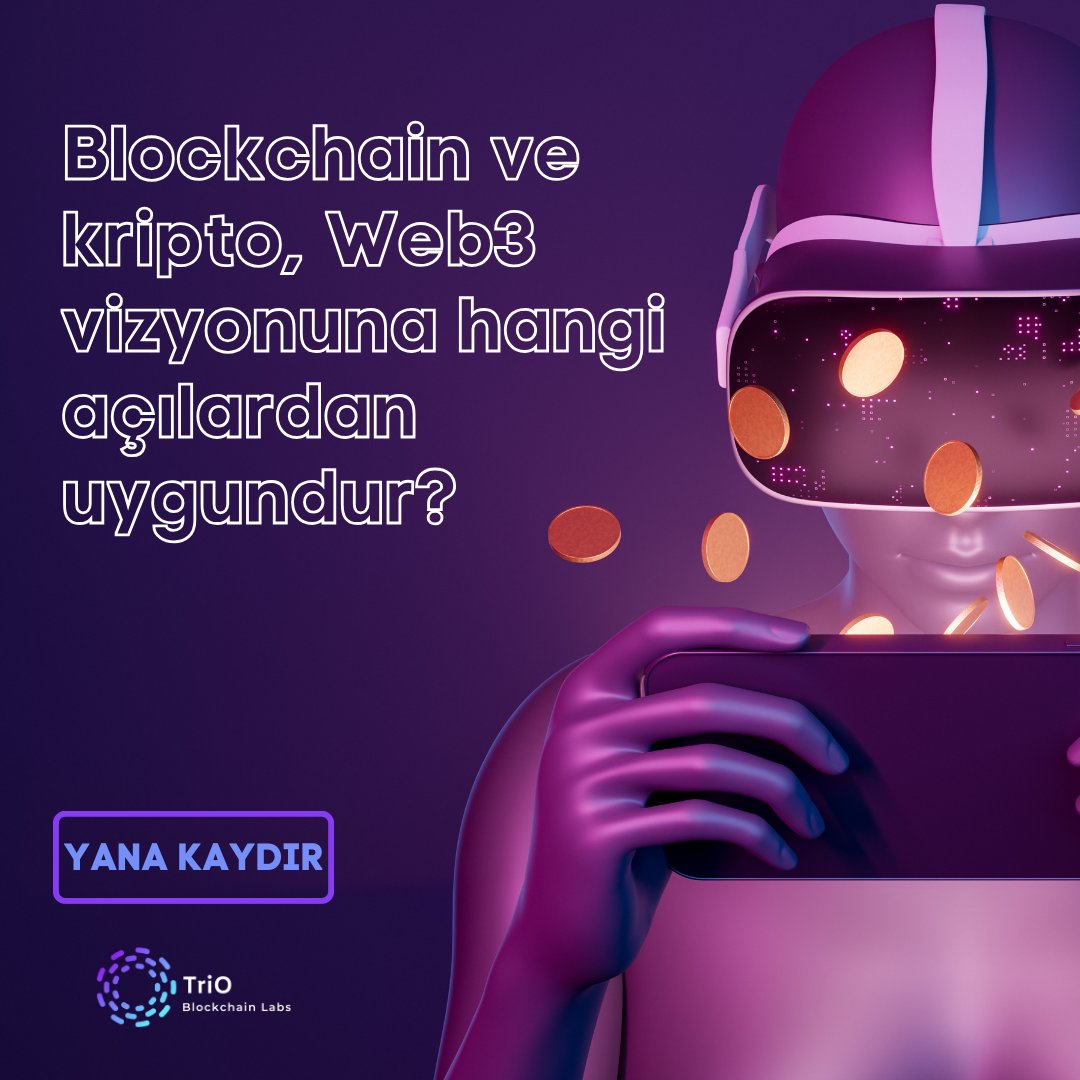 Blockchain ve kripto Web3 vizyonuna hangi açılardan uygundur ❓ 🔴 Merkeziyetsizlik Web2'nin başlıca sorunlarından biri gücün ve verilerin büyük birkaç oyuncunun elinde toplanmasıdır. Blockchain ve kripto, bilgi ve gücün daha fazla dağılmasına destek olarak Web3'ü merkeziyetsiz…