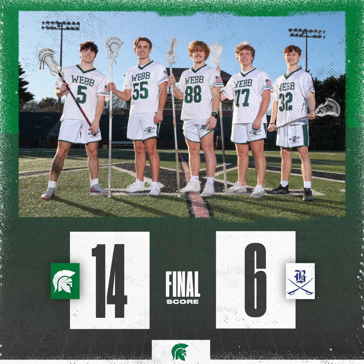 BOYS LACROSSE RESULTS 🥍 The Spartans finished as Regular Season Region Champions after defeating Boyd Buchanan on the road Friday night. They host CAK Friday night in a State Quarterfinal matchup. #GoSpartans ⚔️🟢⚪️