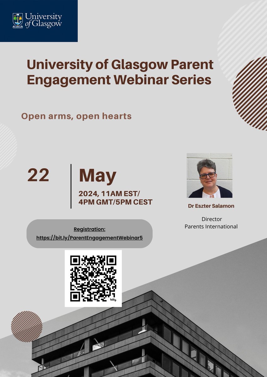 Would you like to know more about engaging migrant and refugee parents? Register for our May 22 webinar @UofGEducation bit.ly/ParentEngageme… Dr Eszter Salamon @ESalamon from @Intl_Parents will talk about learning from migrant and refugee parents @GCCLeadLearn @FLTGlasgow