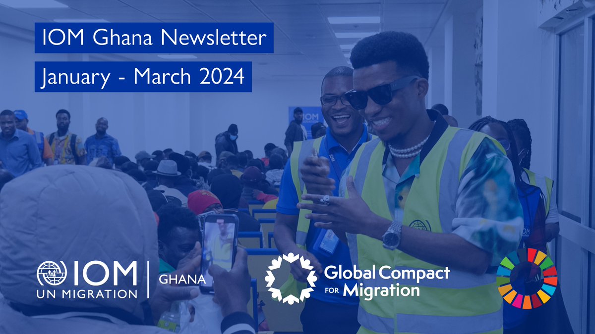 IOM Ghana reports on its activities in Q1 of 2024, collaborating with the Government, @UNinGhana, our Goodwill Ambassadors and other migration stakeholders to promote safe migration and improve migration governance.

Check out our latest newsletter: bit.ly/3Qn1C72