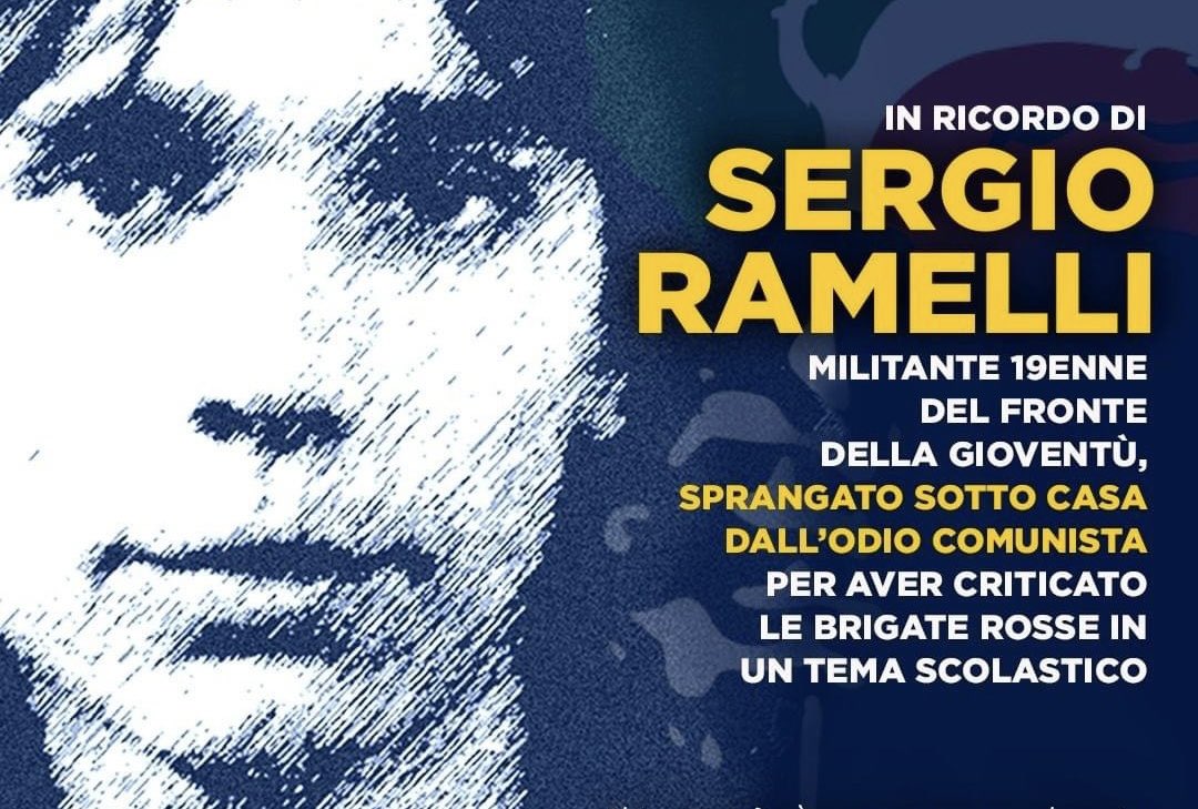 🔵 Sergio Ramelli aveva 19 anni nel 1975.
Gli fracassarono il cranio a colpi di chiave inglese, la Hazet 36. 
Qualcuno diceva che “uccidere un fascista non è reato”.
È morto per le sue idee.
E per la libertà.
#SergioRamelli 🍀🇮🇹