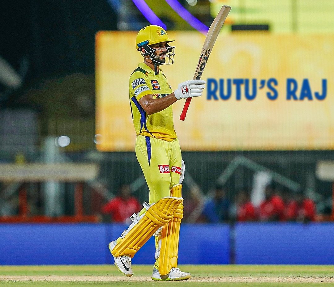 MOST 50+ SCORE FOR CSK IN IPL 34 - Suresh Raina 22 - Ms Dhoni 20 - Faf du Plessis 19 - RUTURAJ GAIKWAD You will now see his name in every records😅💛