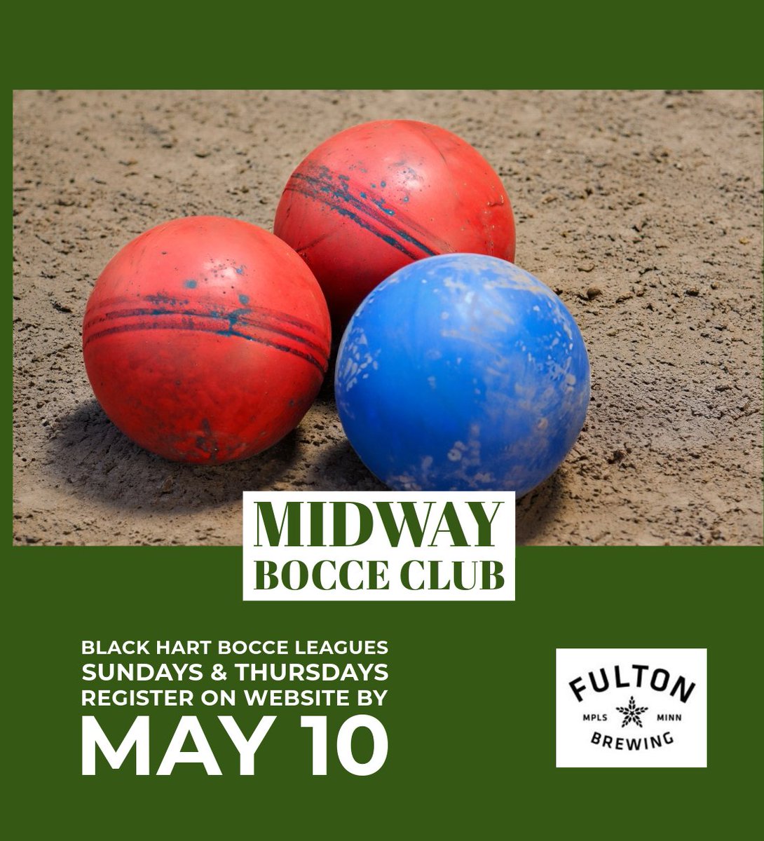 Join the Midway Bocce Club! Sign up your team of 4 for our Sunday or Thursday Bocce Leagues today. blackhartstp.com/bocce-leagues