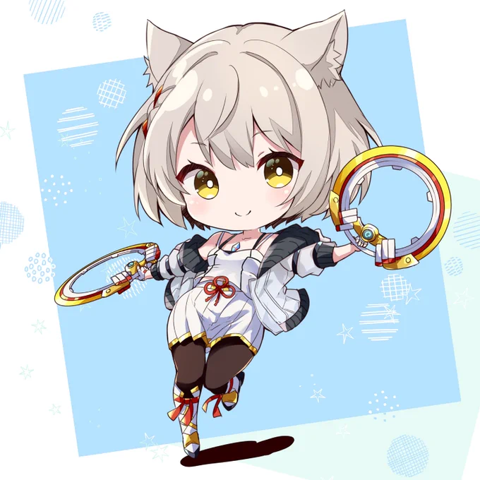 ちびキャラミオちゃん。ちび絵描くの大好きなんですが最近全然描けてない#ゼノブレイド3#XenobladeChronicles3 