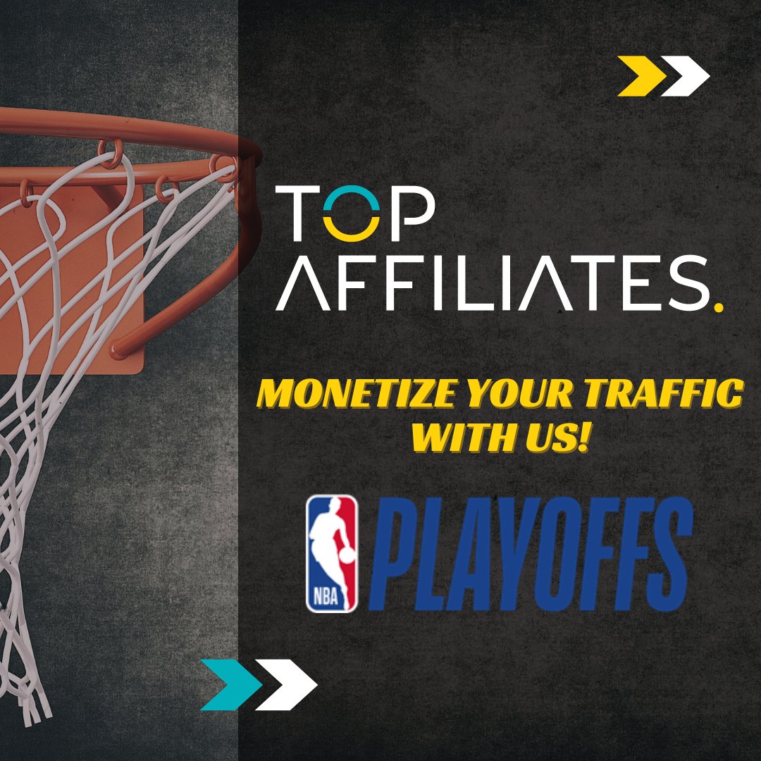 🏀 It's NBA Playoffs time! Join our affiliate program and turn basketball excitement into profit. DM us for more info.📥 #NBAPlayoffs #AffiliateSuccess