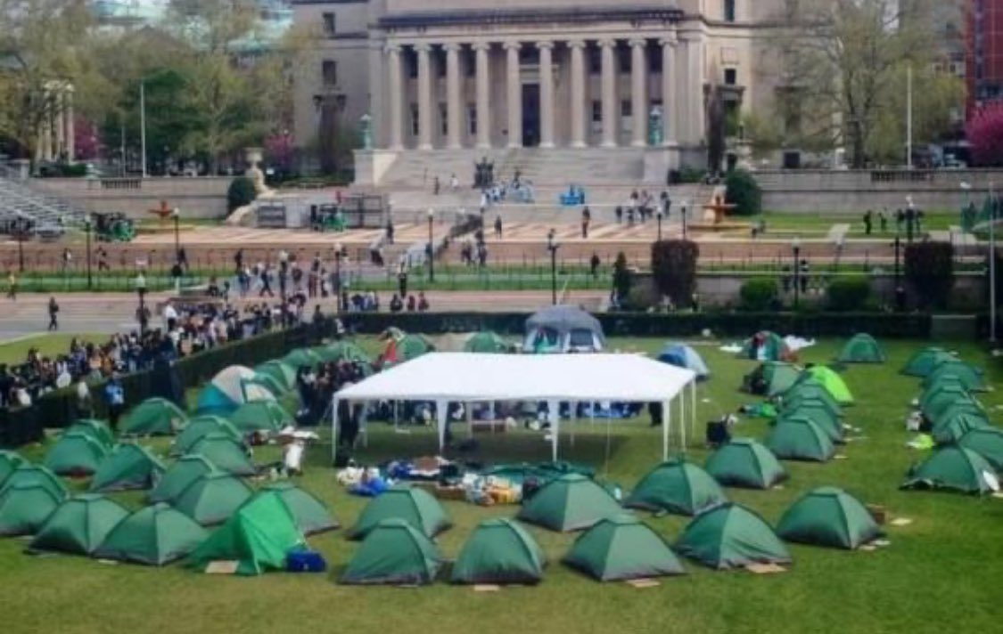 Is it me or is something odd about those campus tent encampments? Almost all the tents are identical - same design, same size, same fresh-out-of-the-box appearance. This suggests to me that rather than an organic process of students rioting on their own merits, someone or some…