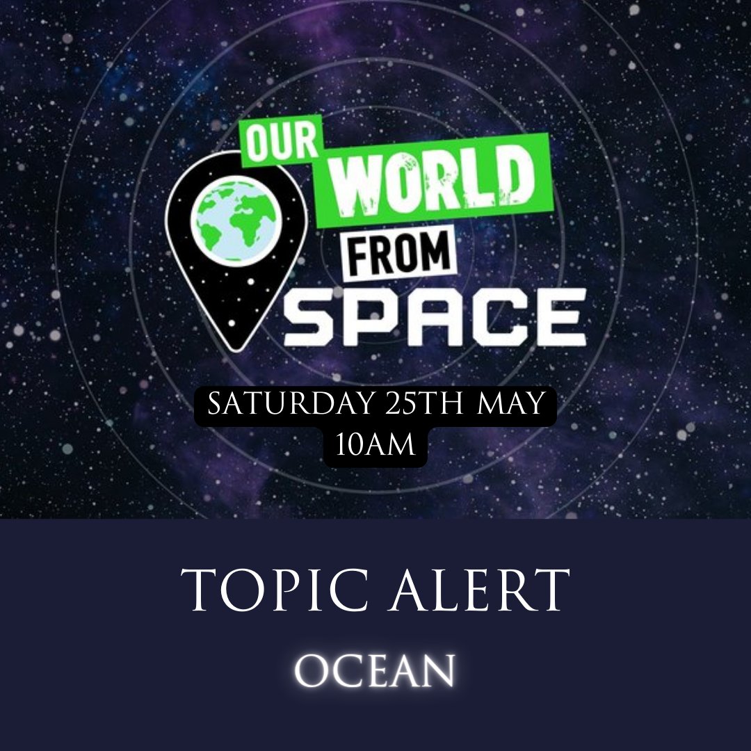 May's Our World from Space Saturday Club is all about the🌊OCEAN🌊 Each month we explore a different astronomical topic using hands on activities and a fascinating digital show! Perfect for budding astronomers wanting to understand more about our planet! armagh.space