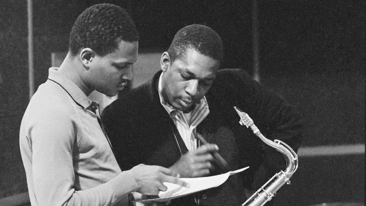 I love this pic of McCoy Tyner & John Coltrane