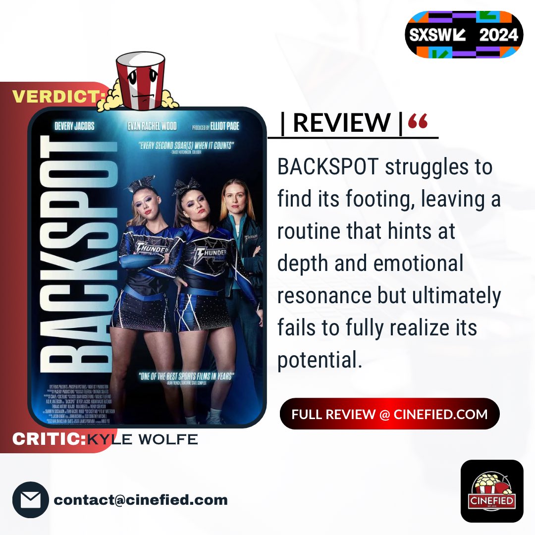 READ Our Movie Review @ Cinefied.com: cinefied.com/backspotmovier… [ #Backspot #SXSW2024 ]