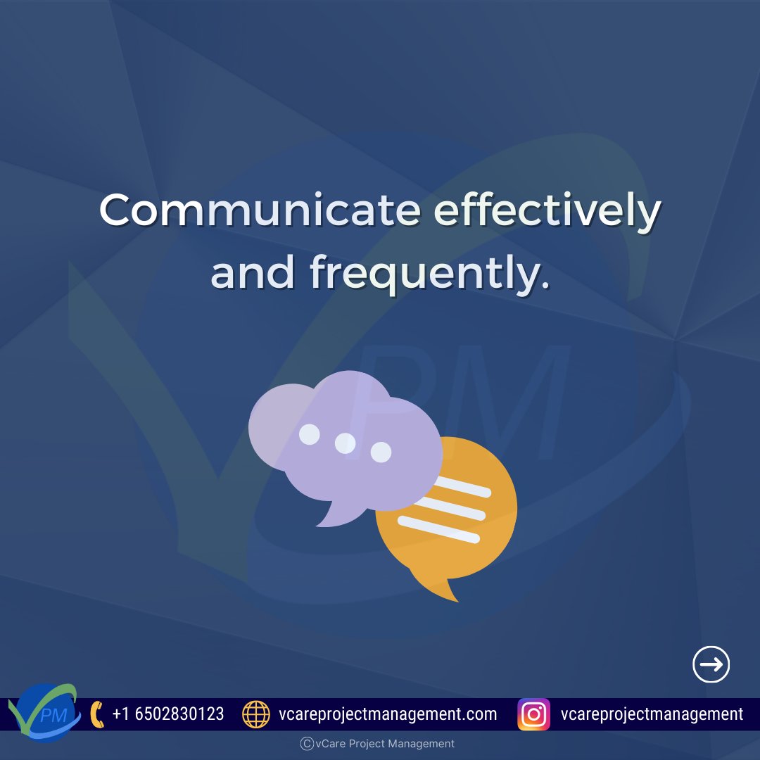 vCare_official's tweet image. 2(6) Effective Communication

#projectmethodology #projectmanagers #criticaltechniques #projectmonitoring #Communicationskill