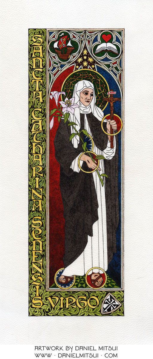 St. Catherine of Siena, whose feast is today.