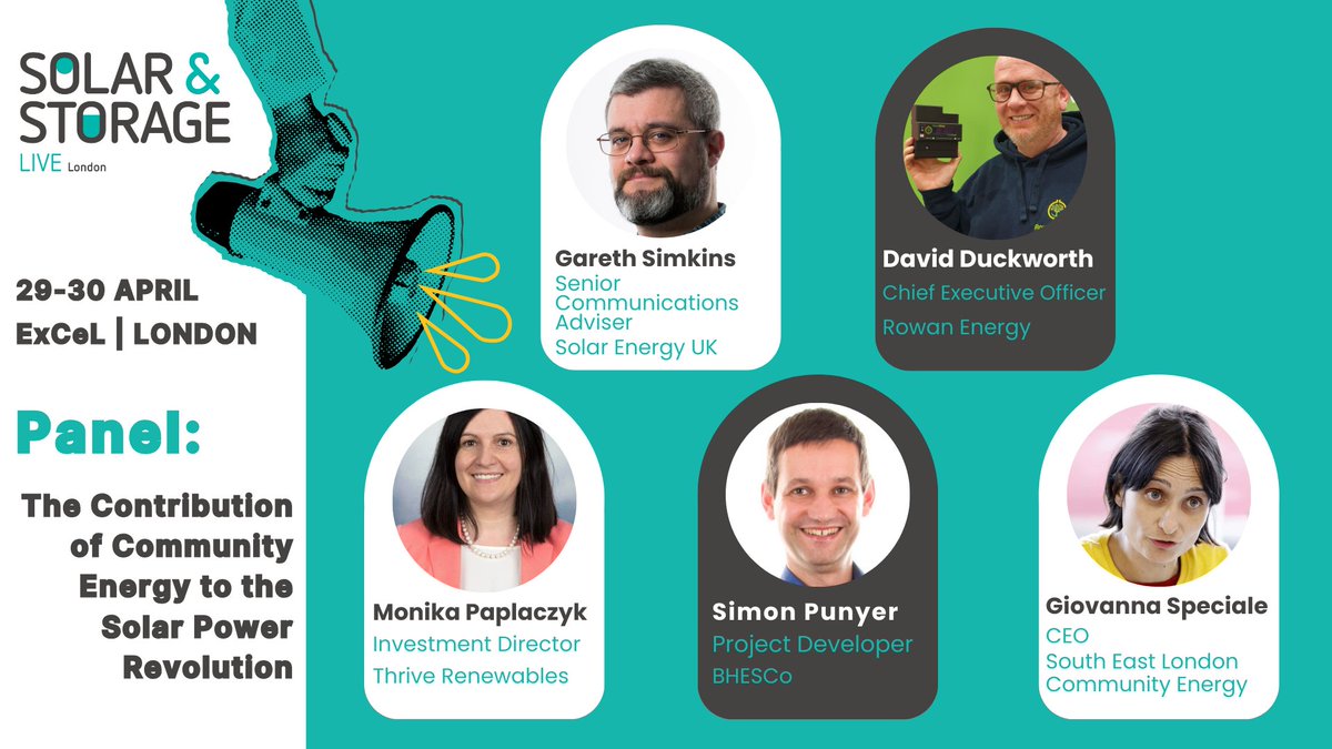 Our investment team are at #SolarStorageLive in London today and tomorrow – let us know if you'd like to connect 🤝

Don’t miss our Investment Director, Monika, speaking on community #solar tomorrow at 13:30 📣

#networking #renewables