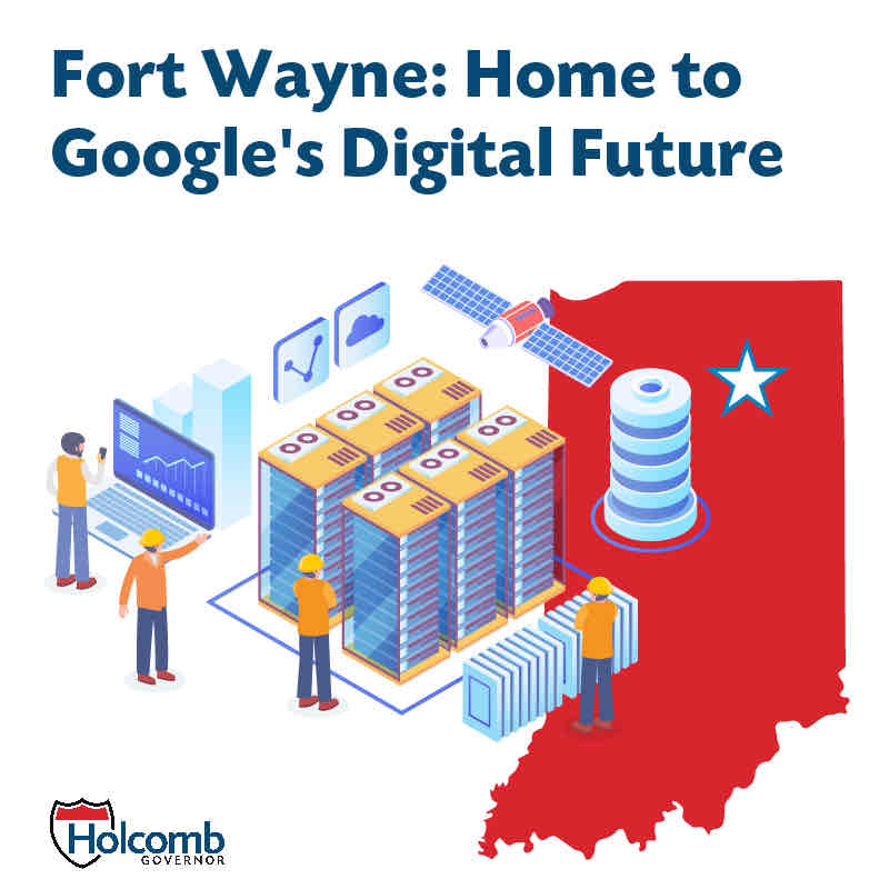 We're thrilled to announce that Google is bringing its cutting-edge technology and sustainable practices to Fort Wayne with the establishment of a state-of-the-art $2 billion data center!