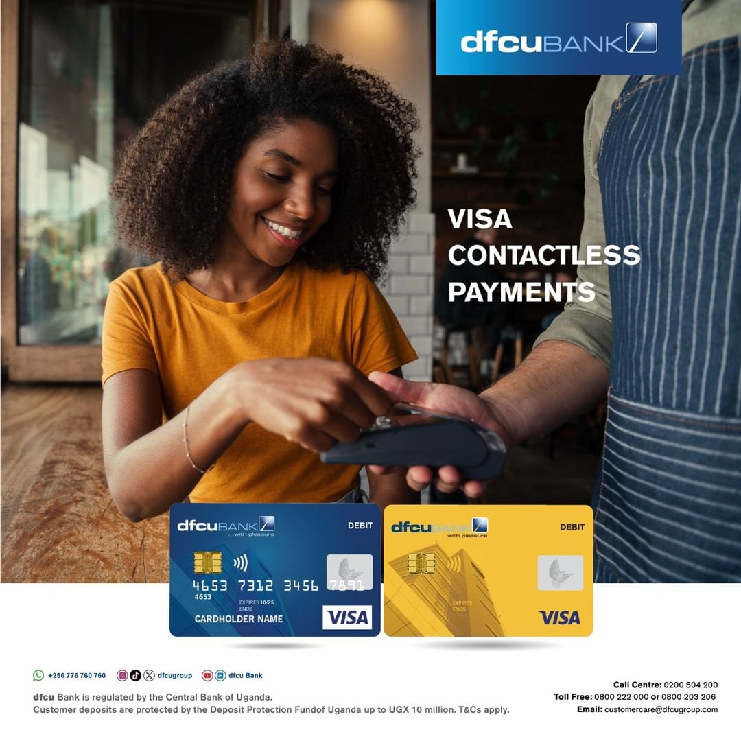Your dfcu VISA Card isn't just a card, it's your passport to the world of seamless cashless transactions. Swipe your dfcu Visa Card at any merchant point of sale to make payments easily. #dfcuVisaCards #SasuzadfcuVisa