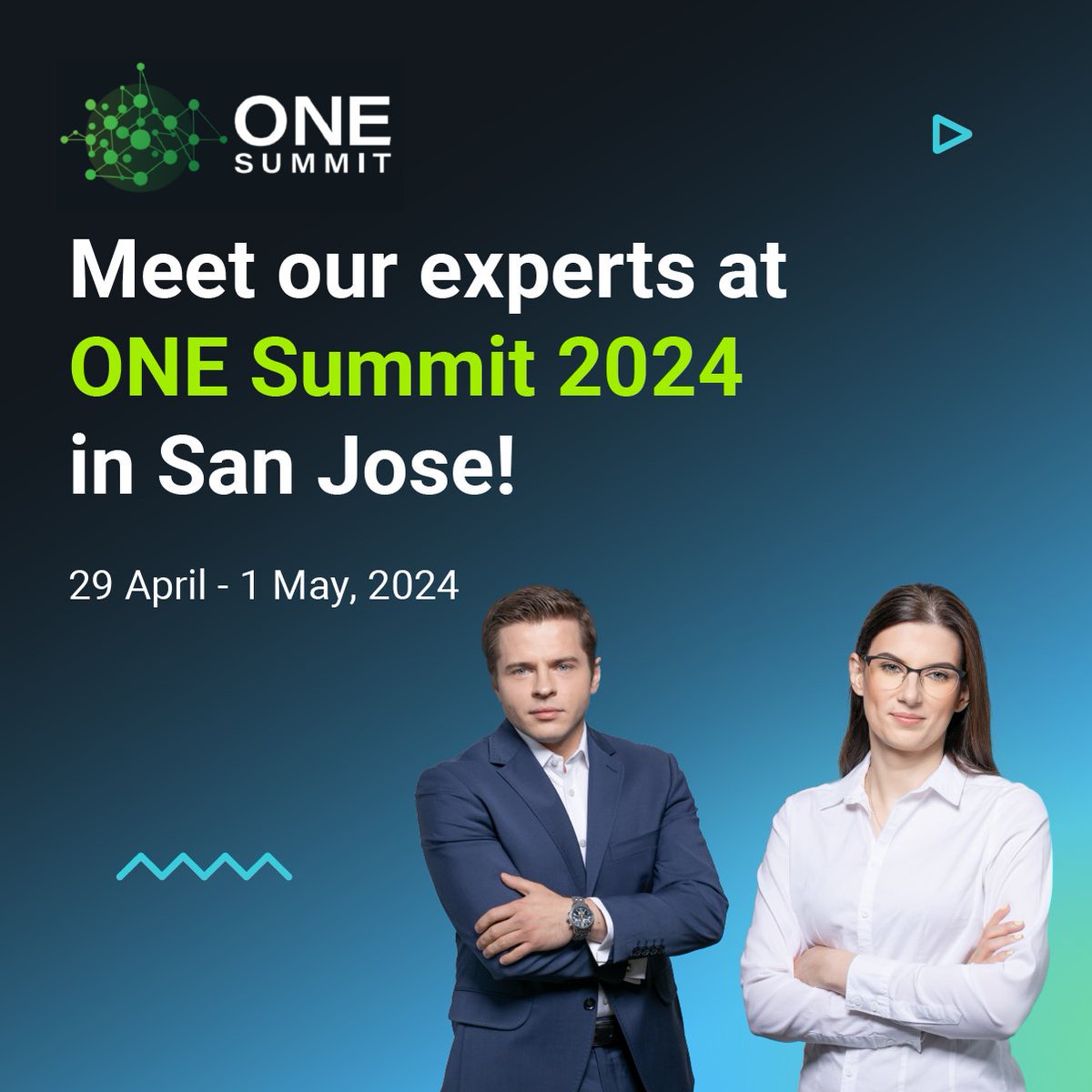 Monika Antoniak and Bartosz Górski are ready to start a three-day journey at #ONESummit in San Jose! Find an opening on Bartosz's calendar and meet them on-site 👉 hubs.ly/Q02vl1Zv0