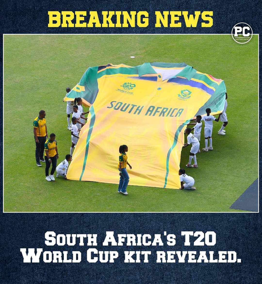 South Africa's T20 World Cup kit revealed.
#T20WorldCup24 #T20WC #southafricacricket