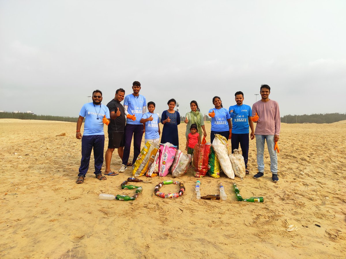 Drive No - 565 Plogging at Sea Beach,Paradeep Team @SATTVIC_SOUL through it's regular plogging sessions,plogged the shoreline by collecting #plastic_trashes throughout. #environment #enviromentpollution @ForestDeptt