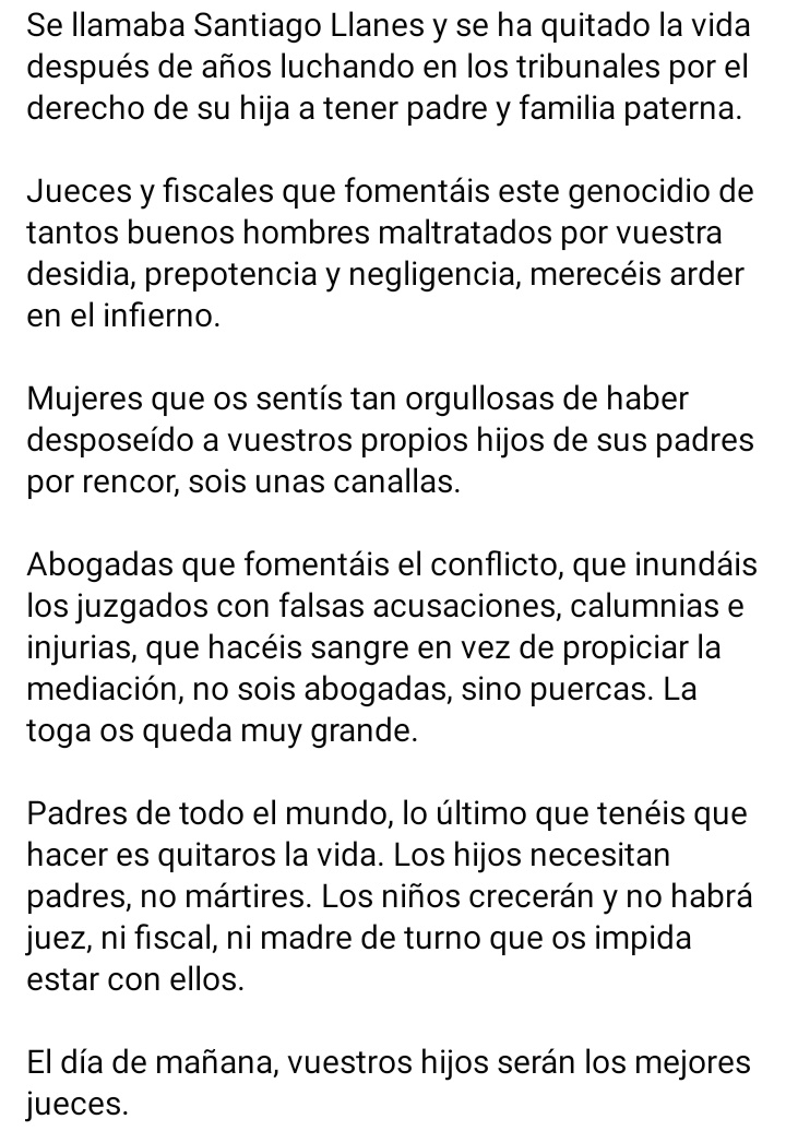 PedroCochando's tweet photo. Me da tristeza saber que te has quitado la vida me da tristeza que hayas dejado huérfana a tu hija y sin vida a tu madre.. descansa en paz mi niño y no te preocupes que yo tengo fuerzas para seguir luchando por esta otra lacra que está sociedad oculta... Esto también es violencia https://t.co/rqDnxPwfTZ