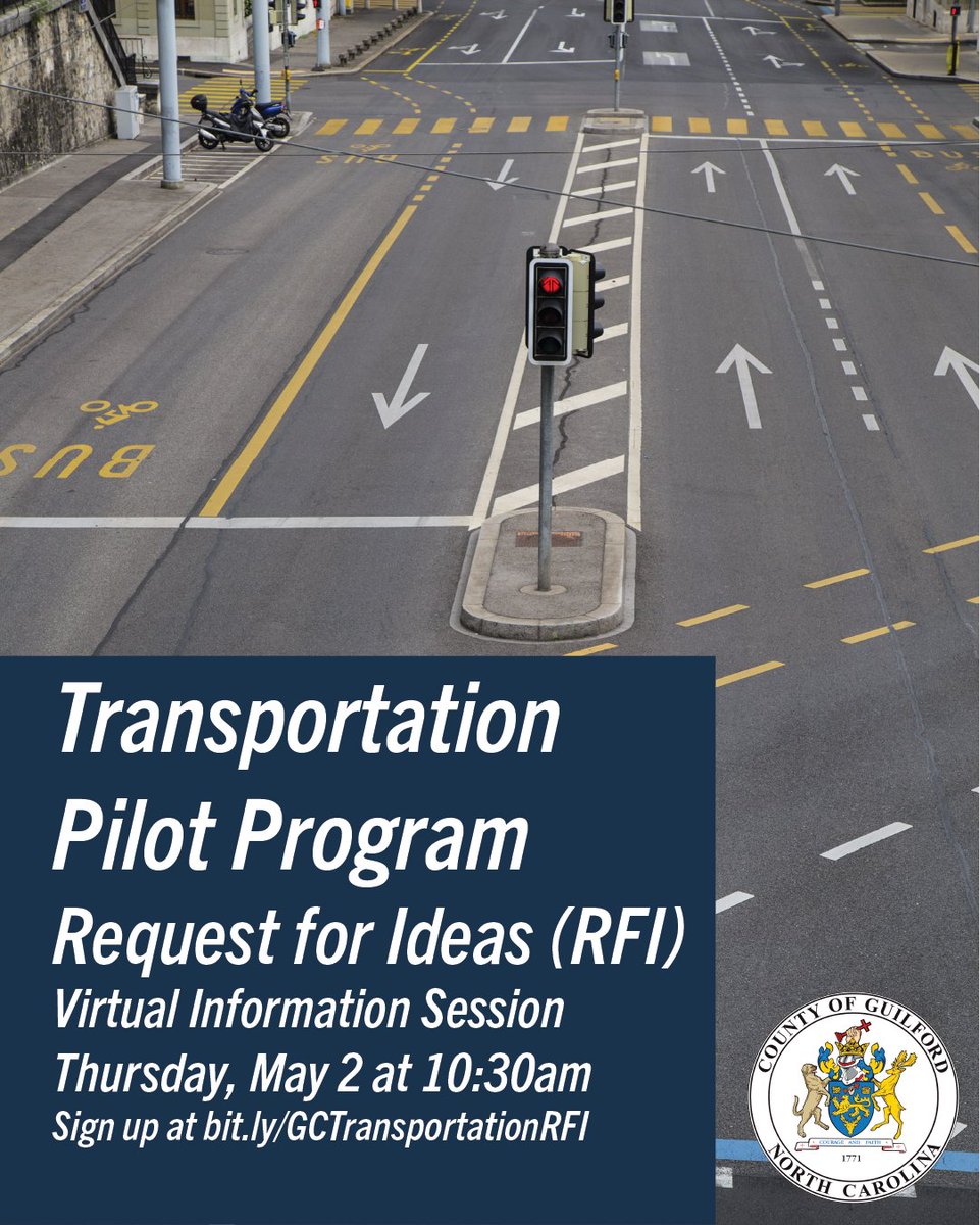 We're on the lookout for innovative solutions to enhance transportation access to jobs, human services &amp; care.

Join us on May 2 at 10:30am for a information session to learn about the Transportation Pilot Program RFI application process.

Register here: bit.ly/GCTransportati…