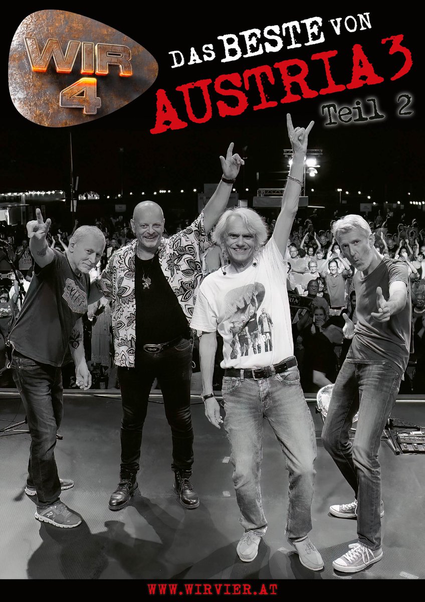 VAZstp's tweet photo. WIR4 - Das Beste von AUSTRIA 3 mit Ulli BÄER BÄER, Gary LUX, Harald FENDRICH und Harry STAMPFER live am 25. April 2025 im VAZ St. Pölten, Tickets: https://t.co/8IbLQmL3XK https://t.co/1x7JylENEK