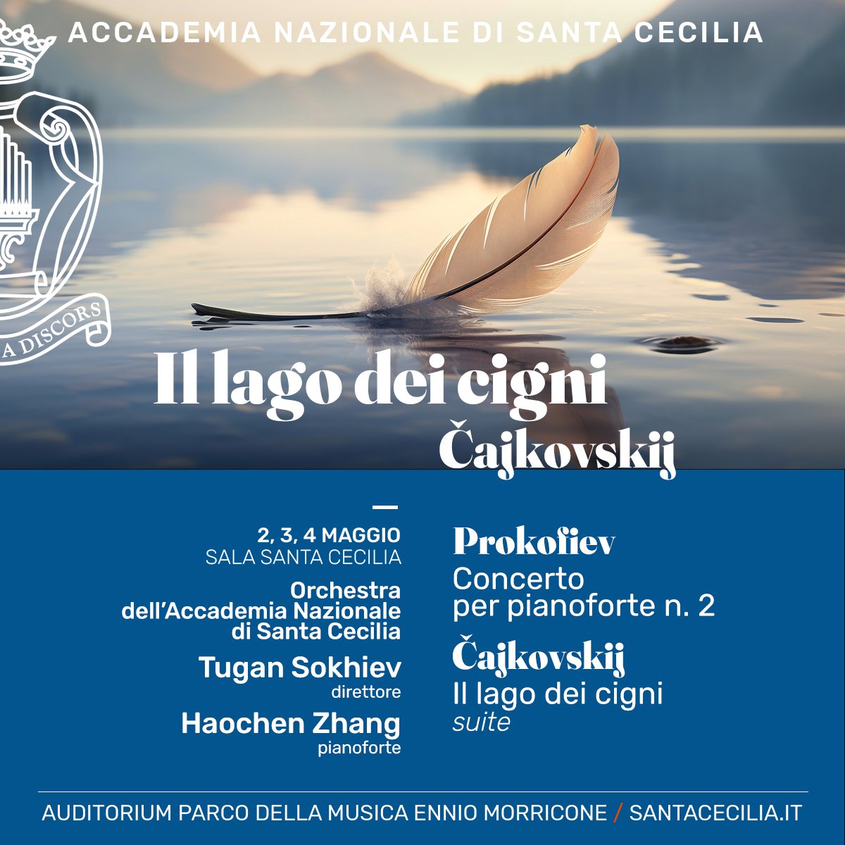 Oggi è la giornata internazionale della #Danza e a Santa Cecilia iniziano le prove per 'Il lago dei cigni' di Čajkovskij! Venite ad ascoltare le musiche di uno dei balletti più celebri di tutti i tempi con l'Orchestra dell'Accademia di Santa Cecilia santacecilia.it/concerti