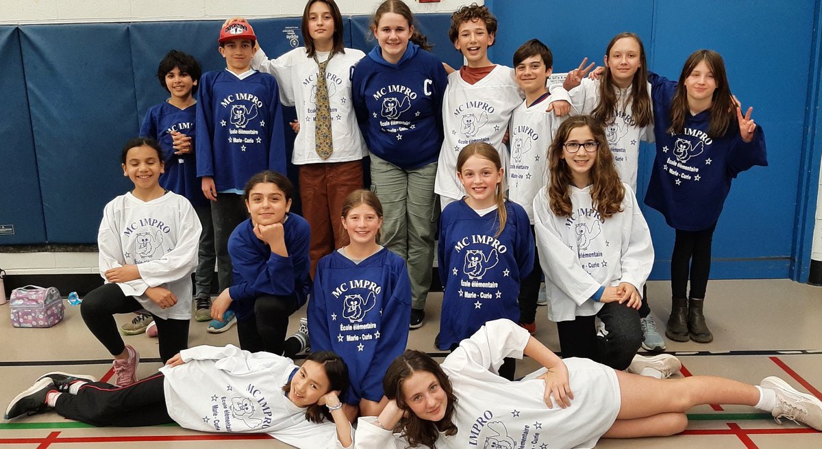 Nos élèves ont eu du plaisir au tournoi d'improvisation ! FÉLÉCITATIONS !