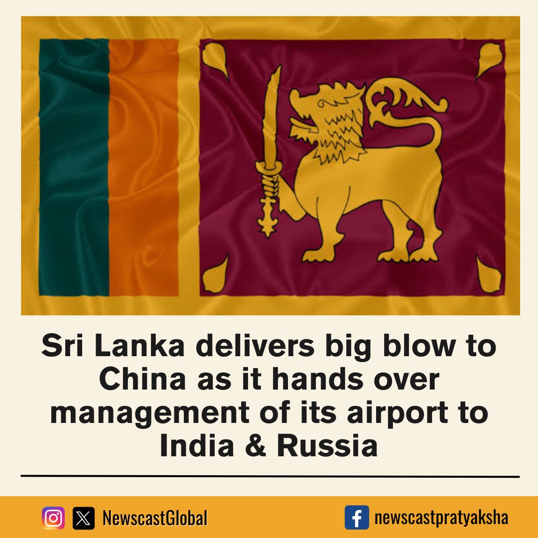 After #PresidentMuizzu's win in #MaldivesElection, #China attempts to challenge #IndianSecurity, as a Chinese spy ship reportedly docks in Maldivian port. In contrast, #SriLanka transfers control of a key #airport from China to #IndiaRussia, sending a strong message to China.