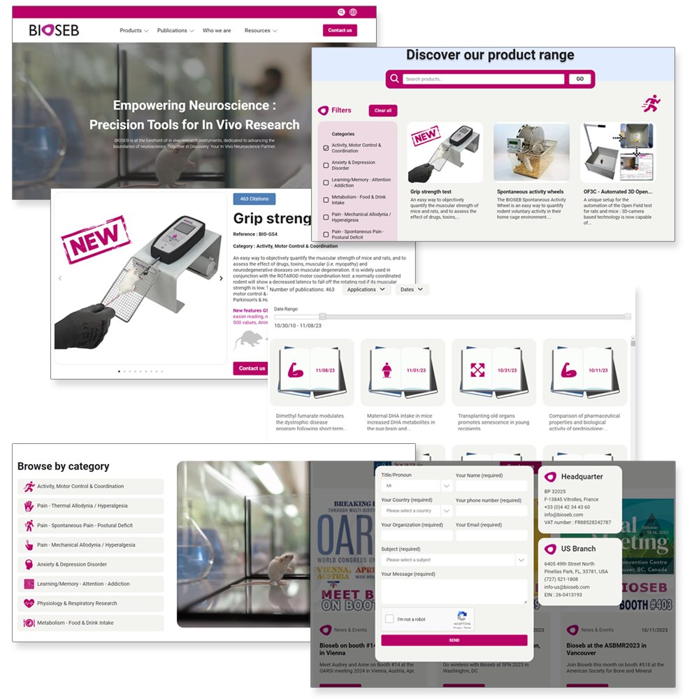 The Bioseb Team is happy to present our brand new website! Visit bioseb.com for more information on the latest instruments for supporting your research, including detailed applications, publications, news &amp; events, and much more!