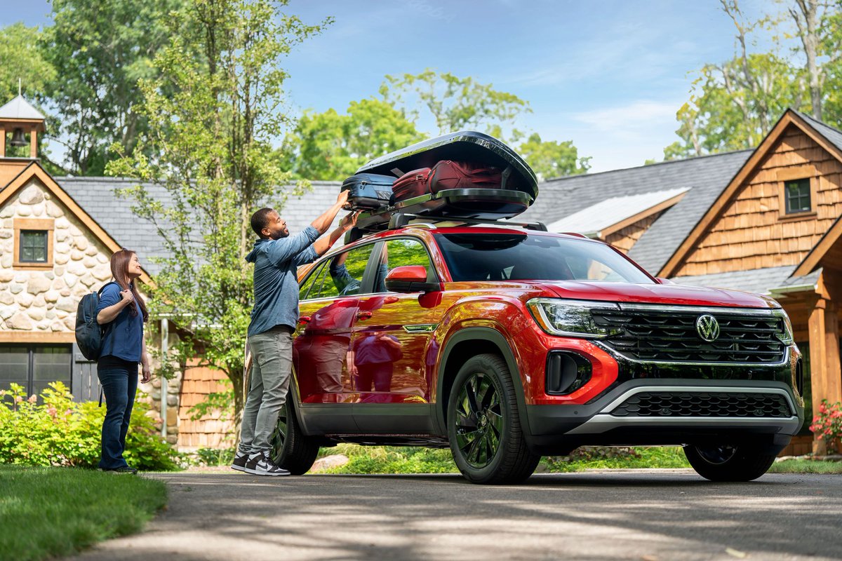 Family trips just got an upgrade! 🌟 Spacious, powerful, and stylish - the new Volkswagen is here to make every journey unforgettable. 🚙✨ Get $5000 off MSRP or enjoy a low 1.9% for 60 months. #FamilyFun #VWJourney