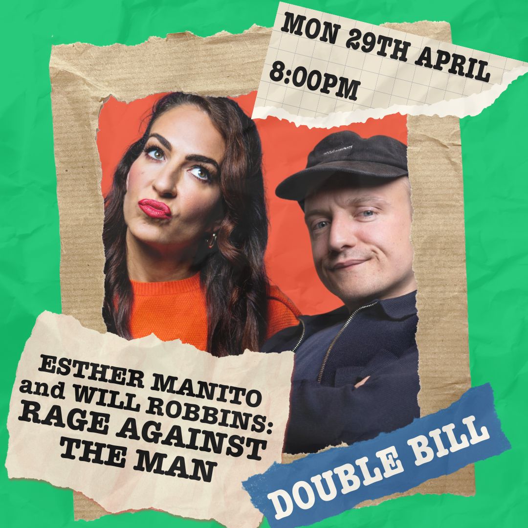 Don't miss a double bill of @esther_manito and @WillyRobbins at Camden Comedy Club tonight🤩 £6.50 tickets here: link.dice.fm/df2f91056d90