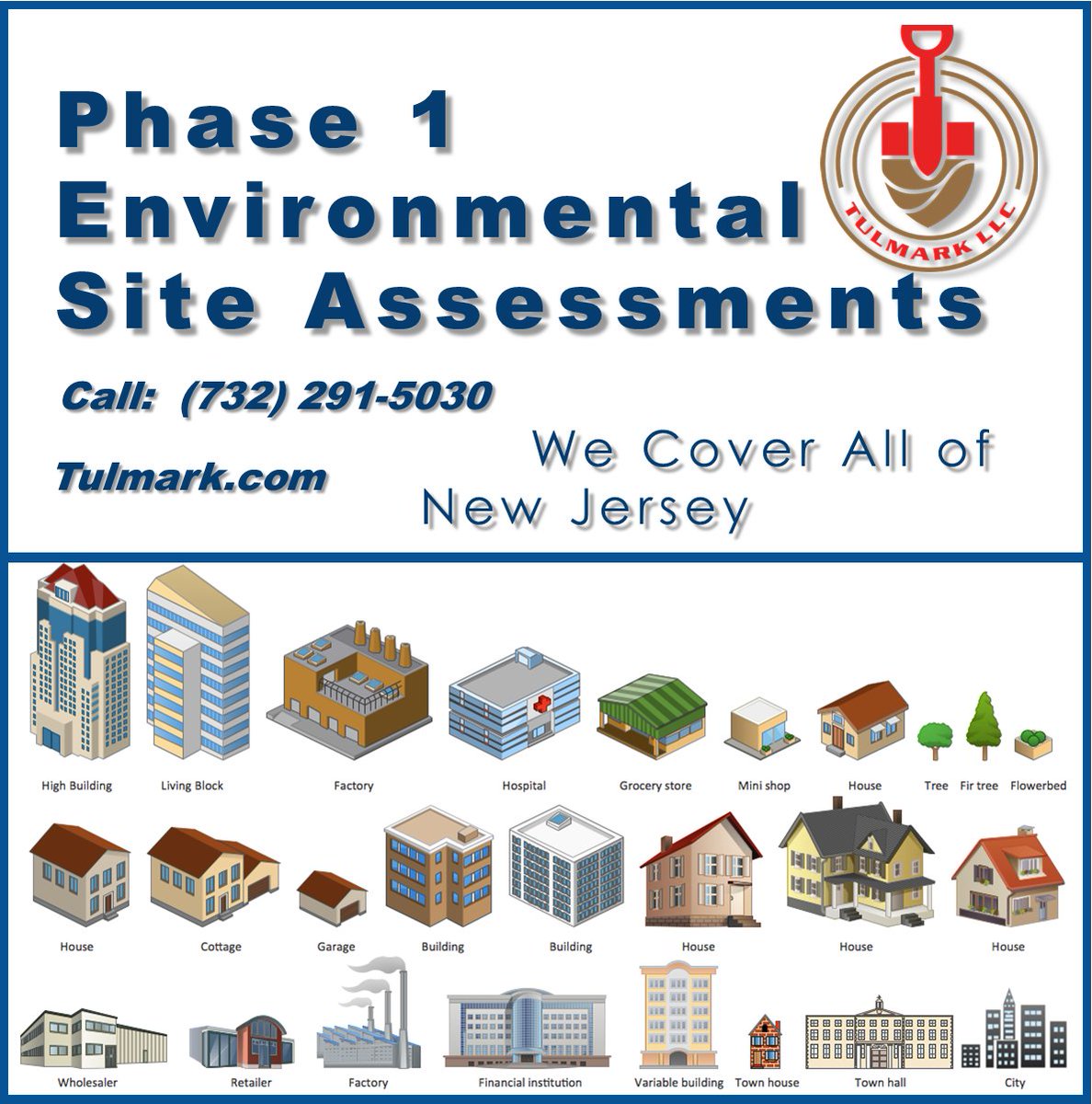 If you need a Phase 1 ESA give us a call. Click the link for more info.: tulmark.com/Phase-1-Enviro… 

#NJCommercialRealEstate #NewJerseyRealEstate #RealEstateNJ
#NJCRE #CRE #NewsNJ #NewJerseyBusiness #NJRealtor