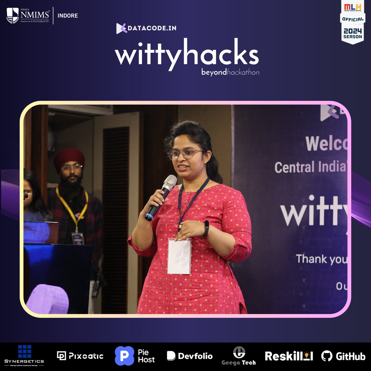 Elevated the entire event! Srashti Jain's keynote was overflowing with insights and inspiration. Their presence truly made a difference. 🎉 The amount of joy was visibly flowing from the participant's reactions at WittyHack 4.0! 🌻