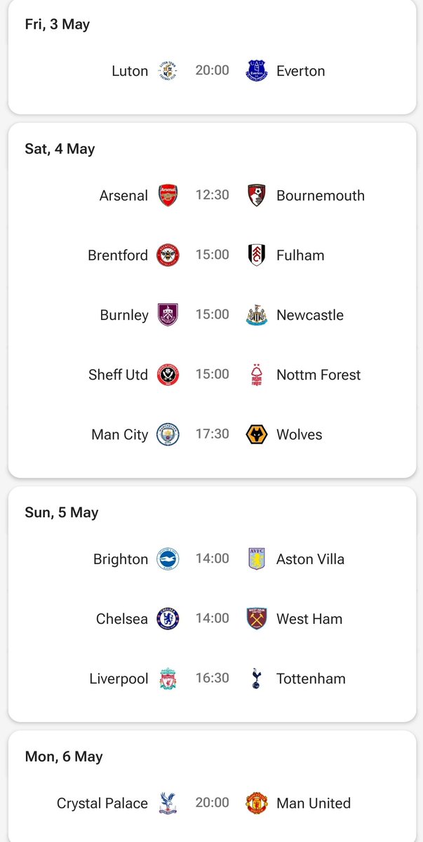 Last Man Standing Competition update 9 players went into week 5 6 go through 4 with Newcastle 2 with Wolves 3 go out no thanks to Man Utd Week 6 fixtures attached, entries to 07952317370 by 7pm on Friday please.