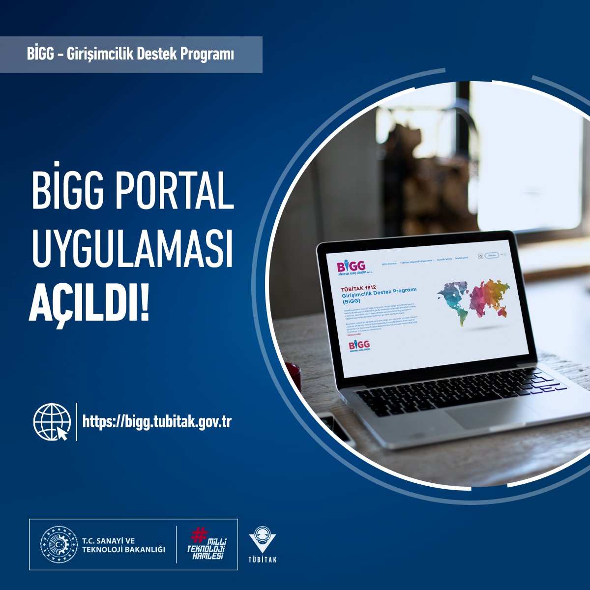 BiGG Portal açıldı! 👩‍💻🤩 💼 TÜBİTAK BiGG Ekosistemini oluşturan, birlikte başarmaya ve beraber büyümeye hizmet etmek üzere çalışan BiGG Firmaları, Uygulayıcı Kuruluşlar, BiGG+Mentor Arayüz Kuruluşları, Tech-InvesTR Fonları ve İşbirliği Kuruluşlarımızı bir araya getiren BiGG