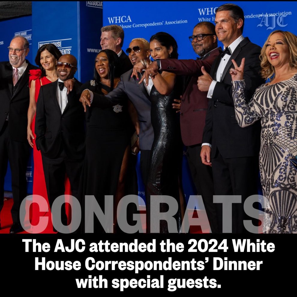 Between being with my AJC colleagues and our guests Lucy McBath, Geoff Duncan, Dallas Austin and Jermaine Dupri it was great fun to be at the dinner!