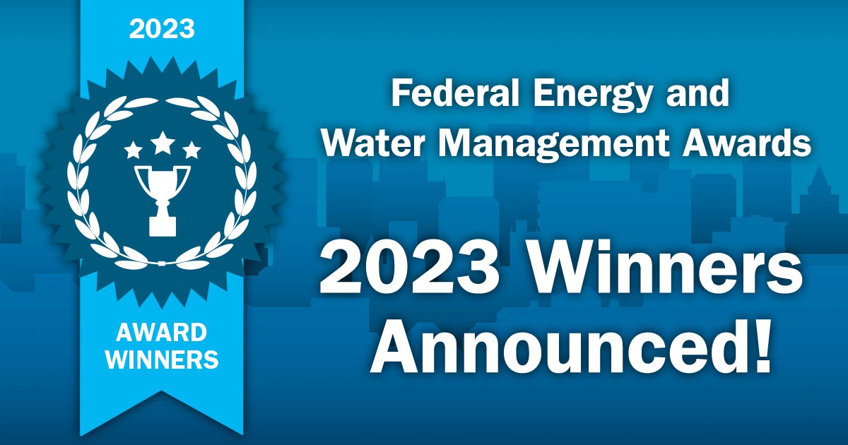 Congratulations to the 2023 Federal Energy and Water Management Award (FEWMA) winners! 🏆 Learn about the #federal employees who implemented net-zero projects that advance America’s progress toward energy independence, resilience, and security: energy.gov/femp/federal-e…
