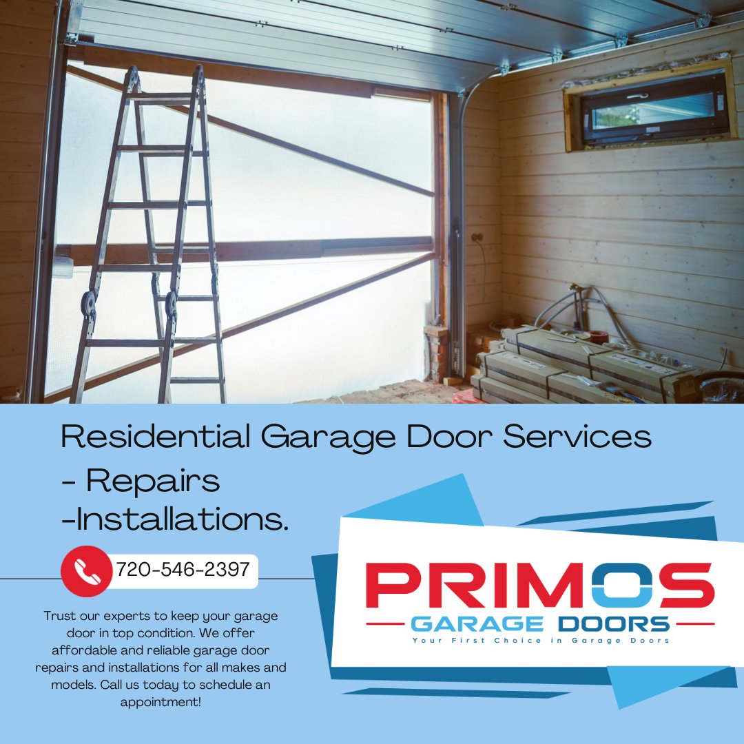 Elevate Your Home's Style & Security with Our Residential Garage Door Services! From expert installation to prompt repairs, we've got you covered. Contact us today!

📞720-546-2397
💻 primosgaragedoors.com