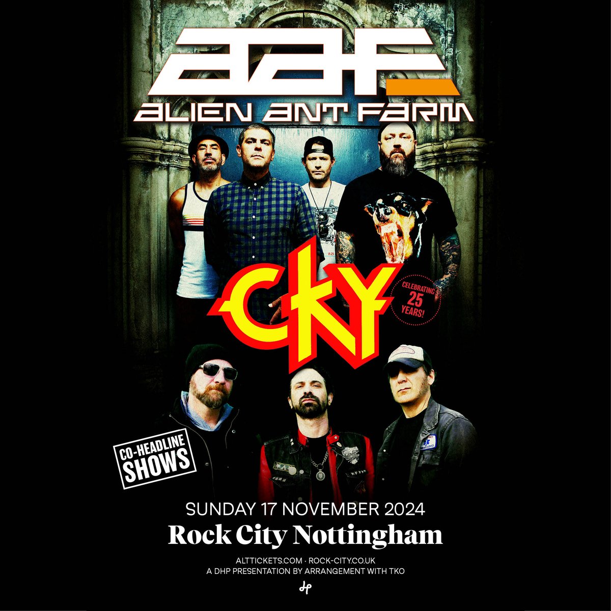 NEW/ SoCal alt-metal foursome Alien Ant Farm and skate-punk rockers @ckymusic have announced a show at @Rock_City_Notts on 17th November! Tickets go on sale this Thursday at 10am, set a reminder: tinyurl.com/2p8nzyem