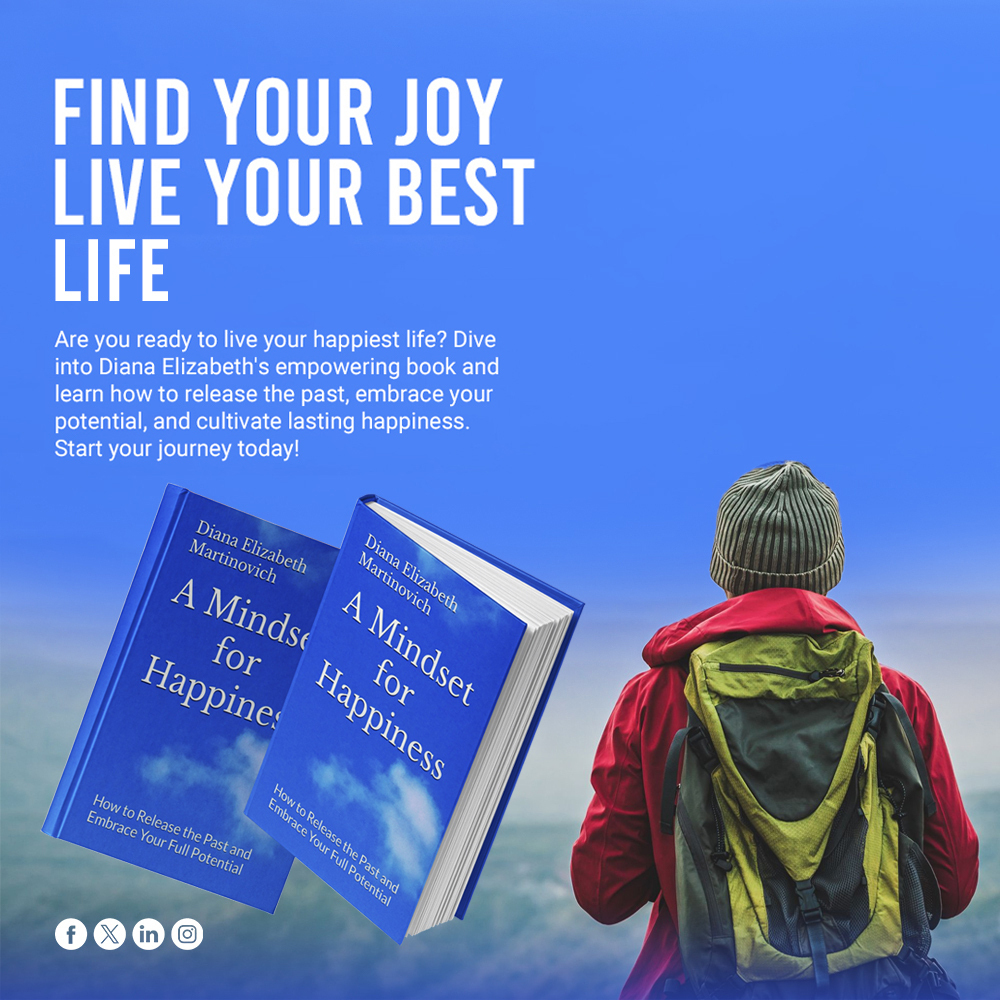 Are you ready to live your happiest life? Dive into Diana Elizabeth's empowering book and learn how to release the past, embrace your potential, and cultivate lasting happiness. Start your journey today!

Learn More:  bit.ly/4bd4ATC

#FindYourJoy #LiveYourBestLifeiving