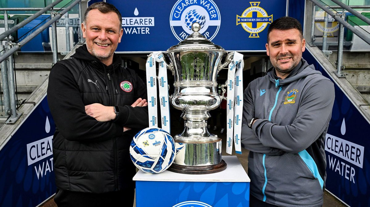 It's Irish cup final week!! 🏆⚽️ Linfield vs Cliftonville - 2.30pm at Windsor Park on Saturday! LIVE ON BBC 2 NI! No tickets available - sold out!! 🏟