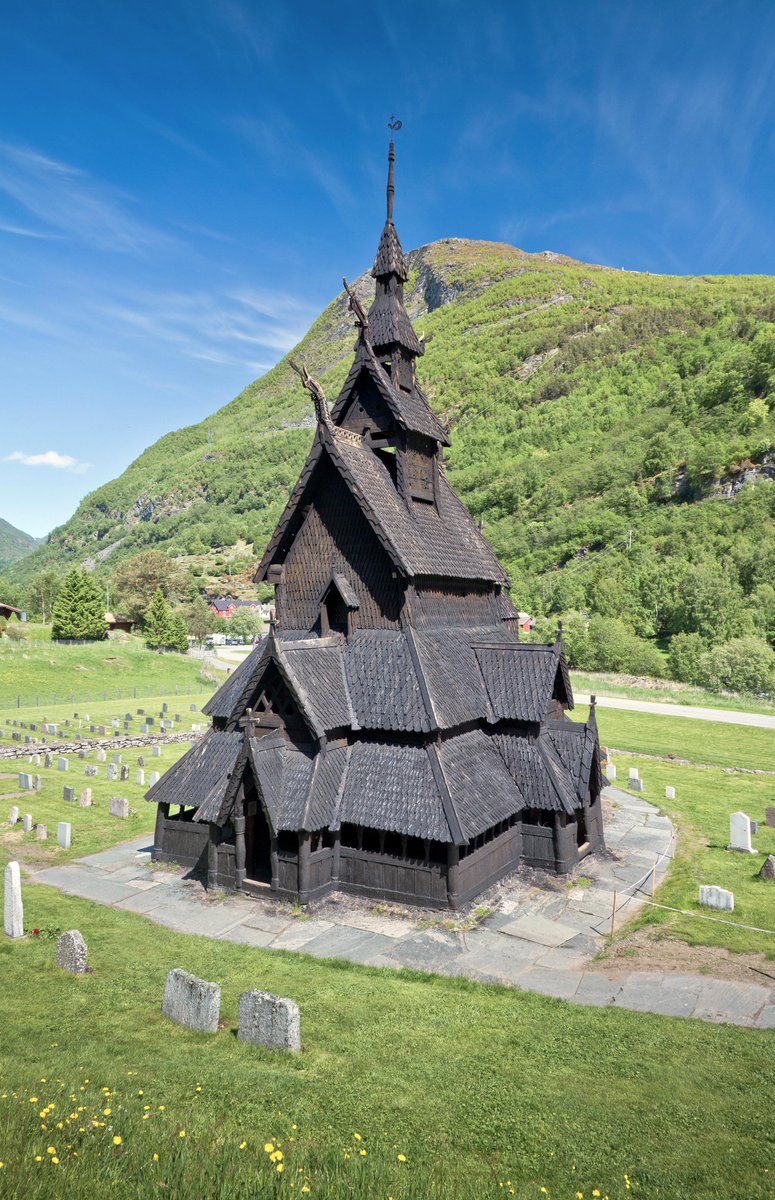 This is Borgund Church in Norway, made entirely out of wood and built over 800 years ago.

It is a 'stave church', an incredibly unusual type of Medieval building.

What makes them so special? Well, there are only 30 original stave churches in the world...