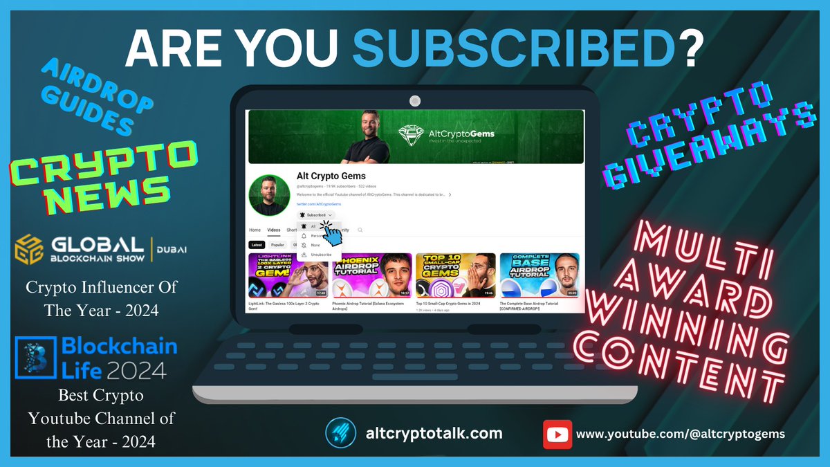 Are you subscribed? Join youtube.com/@AltCryptoGems for up-to-date guides and news in the crypto world!