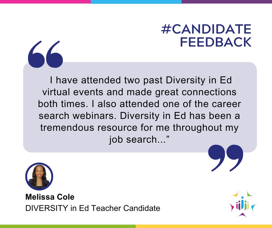 Aside from joining the Virtual Career Fair, here are ways to secure a job through DIVERSITY in Ed: ✅Register and apply on our job board ✅Join webinars to network ✅Subscribe to our e-newsletter to get notified diversityined.com
