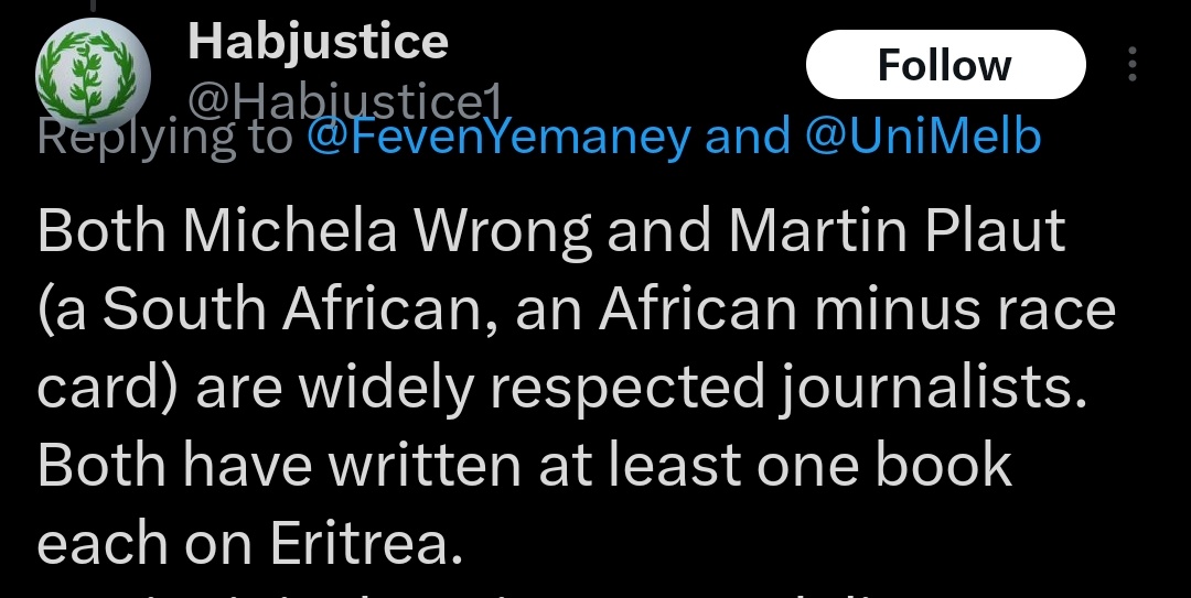 The buffonary and coconut-ary that exist amongst the gimmick that is #BlueRevolution is staggering. They chant 'deport them' more than a racist does and empathise with western superiority - 'he's white but African and written a book on Eritrea' #Coconut #Oreo