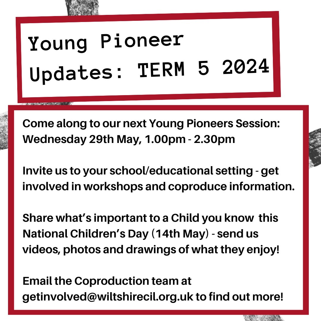 If YOU, (or your young person), have something to say about their future, check out how to #getinvolved with our Young Pioneers this term!
#SEND #disability #disabilityrights #disabilityawareness #disabilitycampaign #independence #wiltshire
@wiltscouncil