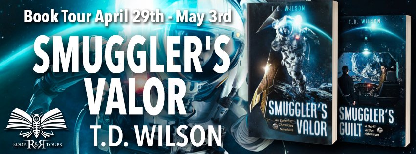 The first two books are available now and the latest will be available soon! Check it out! Book Tour: Smuggler's Valor by T.D. Wilson Genre: Sci-fi Action Adventure/ Novella rrbooktours.com/2024/04/29/smu… via @rrbooktours1 @TDWilson3 #RRBookTours